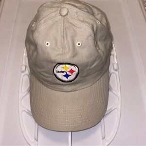 Pittsburgh Steelers Embroidered Hat, Cap, Tan Adjustable, NFL